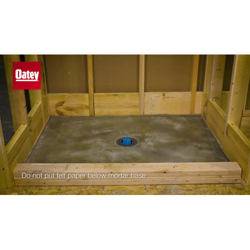 Oatey Single Threshold Shower Pan Liner with Corner Dams Wayfair